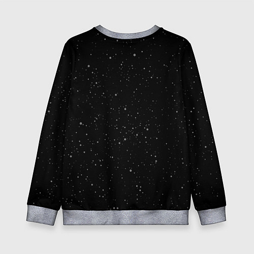 Детский свитшот Рокер Дед Мороз / 3D-Меланж – фото 2