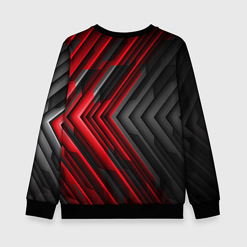 Детский свитшот BMW geometry stripes red / 3D-Черный – фото 2