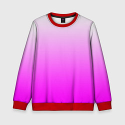 Свитшот детский Gradient color pink, цвет: 3D-красный