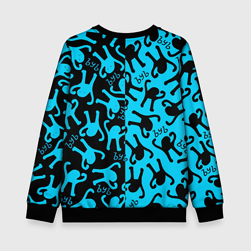 Детский свитшот ACDC mem party / 3D-Черный – фото 2