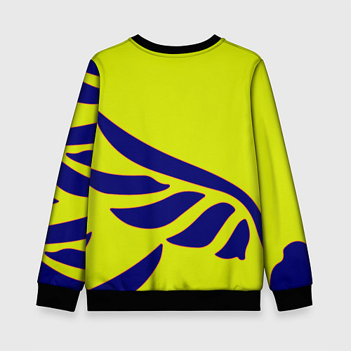 Детский свитшот Cyberpunk 2077 крылья / 3D-Черный – фото 2