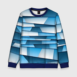 Свитшот детский Geometry line, цвет: 3D-синий