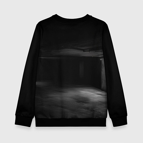 Детский свитшот Веном в подвале / 3D-Черный – фото 2