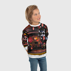 Свитшот детский Оптические фигуры абстракция, цвет: 3D-белый — фото 2