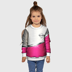 Свитшот детский Nissan auto metal, цвет: 3D-белый — фото 2