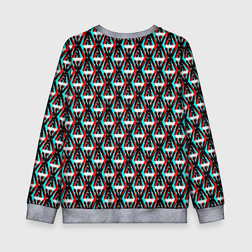 Детский свитшот The Elder Scrolls glitch pattern / 3D-Меланж – фото 2