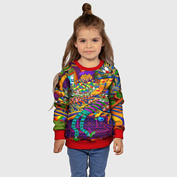 Свитшот детский Pepe mem optacal, цвет: 3D-красный — фото 2