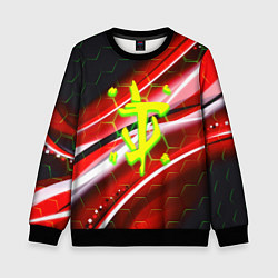 Свитшот детский Doom кислотное лого броня, цвет: 3D-черный