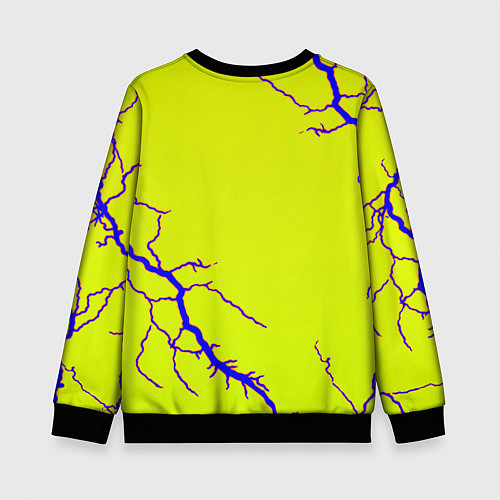 Детский свитшот Sonic storm / 3D-Черный – фото 2