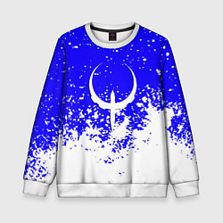 Свитшот детский Quake краски брызги, цвет: 3D-белый