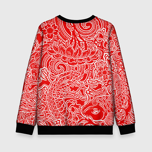 Детский свитшот Assassins Creed shadows / 3D-Черный – фото 2