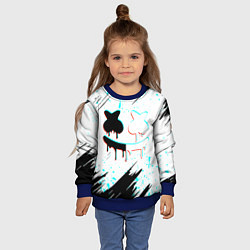 Свитшот детский Marshmello - музыка, цвет: 3D-синий — фото 2
