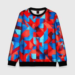 Детский свитшот Сине красная абстракция
