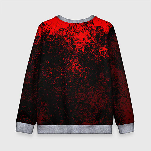 Детский свитшот Half life красные краски / 3D-Меланж – фото 2
