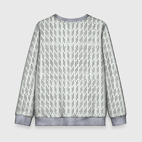 Детский свитшот Чёрные точки на белом фоне / 3D-Меланж – фото 2