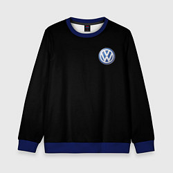 Свитшот детский Volkswagen logo auto, цвет: 3D-синий