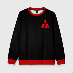 Свитшот детский Mitsubishi logo, цвет: 3D-красный