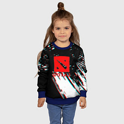 Свитшот детский Dota 2 glitch color, цвет: 3D-синий — фото 2