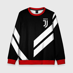 Свитшот детский Juventus line white, цвет: 3D-красный