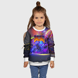 Свитшот детский Doom abstraction mars, цвет: 3D-белый — фото 2