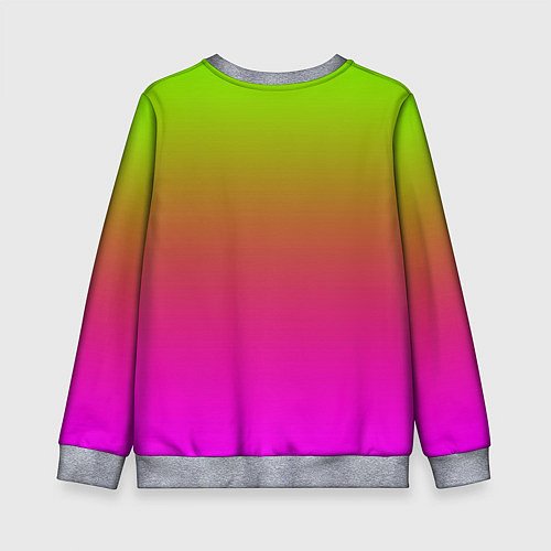 Детский свитшот Неоновый градиент фон / 3D-Меланж – фото 2