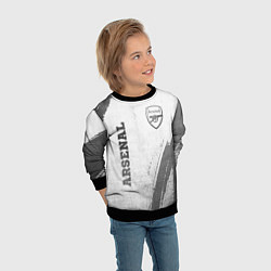 Свитшот детский Arsenal - white gradient вертикально, цвет: 3D-черный — фото 2