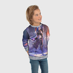 Свитшот детский Happy New Year Jinx, цвет: 3D-меланж — фото 2