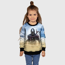 Свитшот детский Дин Джарин - Мандалорец, цвет: 3D-черный — фото 2