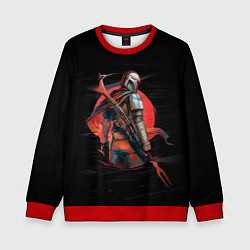 Свитшот детский Дин Джарин - Мандалорец, цвет: 3D-красный