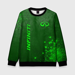 Детский свитшот Infiniti - green gradient вертикально