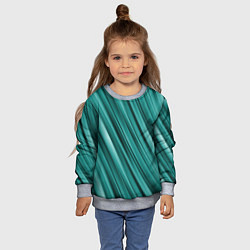 Свитшот детский Лазурные волны, цвет: 3D-меланж — фото 2