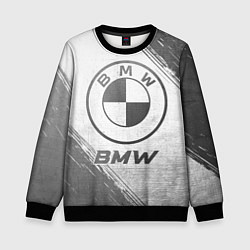 Свитшот детский BMW - white gradient, цвет: 3D-черный