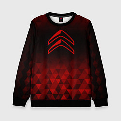 Свитшот детский Citroen red poly, цвет: 3D-черный
