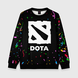 Свитшот детский Dota конфети, цвет: 3D-черный