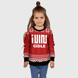 Свитшот детский Новогодний Gidle, цвет: 3D-черный — фото 2