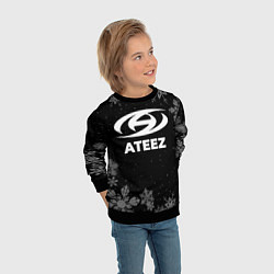 Свитшот детский Снежный Ateez, цвет: 3D-черный — фото 2