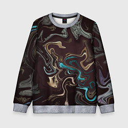 Свитшот детский Волна безумия, цвет: 3D-меланж
