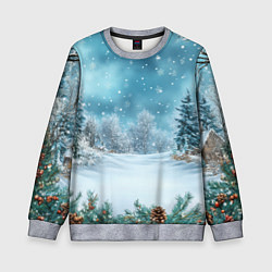 Детский свитшот Новогодний снег