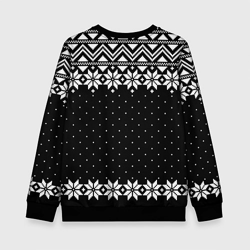 Детский свитшот Пикачу свитер ugly black / 3D-Черный – фото 2