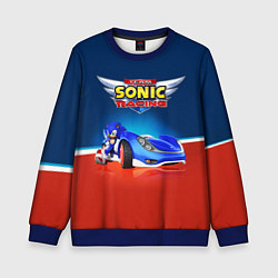 Свитшот детский Hedgehog - Sonic racing team, цвет: 3D-синий