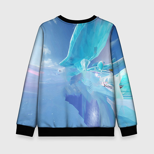 Детский свитшот Team Sonic racing - speed / 3D-Черный – фото 2