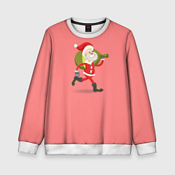 Свитшот детский Санта украл подарки, цвет: 3D-белый