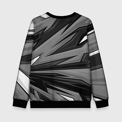 Детский свитшот Lixiang - монохромный серый / 3D-Черный – фото 2