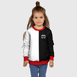 Свитшот детский Arctic Monkeys - черное и белое, цвет: 3D-красный — фото 2