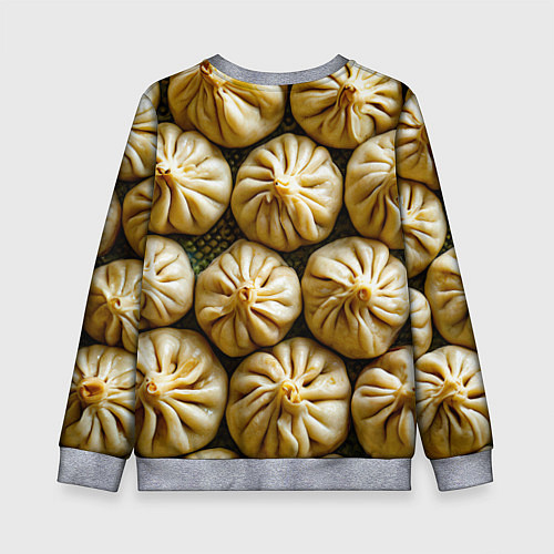 Детский свитшот Хинкали / 3D-Меланж – фото 2