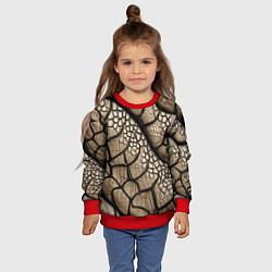 Свитшот детский Найди змею, цвет: 3D-красный — фото 2
