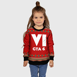 Свитшот детский GTA 6 new year, цвет: 3D-черный — фото 2