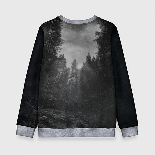 Детский свитшот Котик и НЛО / 3D-Меланж – фото 2