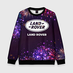 Свитшот детский Праздничный Land Rover, цвет: 3D-черный