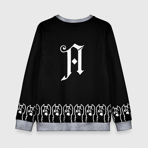 Детский свитшот Architects - кот рок / 3D-Меланж – фото 2